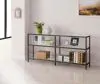 CoasterEssence 801018 Kate - Console Bookcases - Black Nickel
