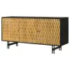 Coaster Fine Furniture 950383 Aminah - 3 Door Wood Accent Cabinet - Natural And Black