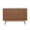 CoasterEssence 953430 Ixora - 2 Door Wood Accent Cabinet - White Washed And Black