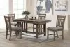 New Classic 40-3412-D4C Harrisburg - Dining Table & 4 Chairs - Brown