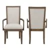New Classic D2114B-25 Mariana - Upholstered Arm Chair (Set of 2) - Vintage Mocha
