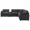 Coaster Fine Furniture 609530P-SET Collins - 6 Piece Modular Power Reclining Sectional - Dark Gray