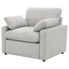 Coaster Fine Furniture 609563P Collins - Upholstered Power Recliner Chair - Gray