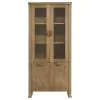 Coaster Fine Furniture 193616 Adina - Tall Display Cabinet - Distressed Light Brown