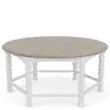Riverside Furniture 30701 Rosalie - Spindle Round Coffee Table - White