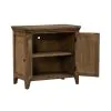 Liberty Furniture 930-BR62 Carolina Park - 2 Door Bedside Chest With Charging Station - Amber Brown