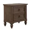 Liberty Furniture 615-BR-KCSDMCN Americana Farmhouse - 5 Piece Bedroom Set (California King Sleigh Bed, Dresser & Mirror, Chest, Night Stand) - Dusty Taupe