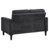 Coaster Fine Furniture 509982 Bowen II - Fabric Upholstered Track Arm Loveseat - Steel Gray