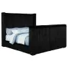 Coaster Fine Furniture 315945KW Centergrove - Upholstered California King Wingback TV Bed - Black