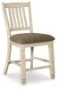 Ashley Furniture D647-124 Bolanburg - Upholstered Barstool (Set of 2) - Beige
