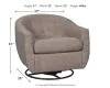 Ashley Furniture A3000003 Upshur - Swivel Glider Accent Chair - Taupe
