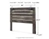 Ashley Furniture B211-58 Drystan - King Panel Headboard - Brown / Beige