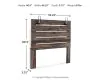 Ashley Furniture B211-57 Ashley Furniture B211-57 Drystan - Queen Panel Headboard - Brown / Beige
