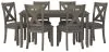 Ashley Furniture D388-425 Caitbrook - RECT DRM Table Set (Set of 7) - Gray