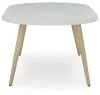 Ashley Furniture P798-625 Seton Creek - Oval Dining Table With Umb Opt - White