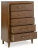 Ashley Furniture B615/31/36/46/82/97/92(2) Ashley Furniture B615/31/36/46/82/97/92(2) Lyncott - 7 Pc. - Dresser, Mirror, Chest, King Upholstered Bed, 2 Nightstands - Brown