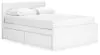 Ashley Furniture EB9630B16 Ashley Furniture EB9630B16 Onita - Queen Panel Platform Bed With 2 Side Storage - White