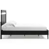 Ashley Furniture EB3392B2 Finch - Queen Panel Platform Bed - Black / Brown