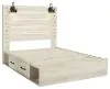 Ashley Furniture B192B24 Ashley Furniture B192B24 Cambeck - Queen Panel Bed With 4 Storage Drawers - Whitewash