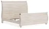 Ashley Furniture B267B11 Willowton - King Sleigh Bed With Faux Plank Design - Whitewash