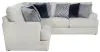 Jackson Furniture Industries 2470/72/46-21 Jackson Furniture Industries 2470/72/46-21 Polaris - 2 Piece Sectional With Comfort Coil Seating And 9 Accent Pillows Included - Sugar