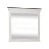 Liberty Furniture 417-BR52 Allyson Park - Crown Mirror - Wirebrushed White / Charcoal