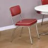CoasterEveryday 2450R Retro - Upholstered Dining Side Chair (Set of 2) - Red