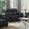 CoasterEveryday 506552 Finley - Upholstered Padded Arm Tufted Loveseat - Black