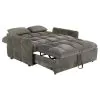 CoasterEssence 508308 Cotswold - Upholstered Convertible Sleeper Sofa Bed - Dark Gray