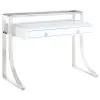 CoasterEssence 802141 Gemma - 2-Drawer Writing Desk - White High Gloss
