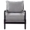 CoasterElevations 903824 Blanchett - Upholstered Bobbin Accent Chair - Gray And Black