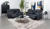 Coaster Fine Furniture 610271-S2 Sloane - 2 Piece Upholstered Reclining Sofa Set - Blue