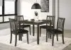 Coaster Fine Furniture 150410 Parkwood - 5 Piece Square Dining Table Set - Charcoal