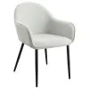 Coaster Fine Furniture 115592 Emma - Fabric Upholstered Dining Arm Chair (Set of 2) - Fog Gray