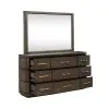 Liberty Furniture 732-BR-DM Cascade Falls - Dresser & Mirror - Satin Espresso