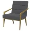 Coaster Fine Furniture 903144 Kirra - Upholstered Metal Arm Accent Chair - Dark Gray