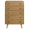Coaster Fine Furniture 225095 Robyn - 5-Drawer Bedroom Chest Of Drawers - Light Ash