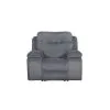 New Classic U5427-12P2-GRY Teddy - Recliner With Power Headrest & Footrest - Gray