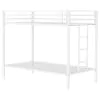Coaster Fine Furniture 460361WHT Alevera - Metal Twin Over Twin Bunk Bed With Ladder - White
