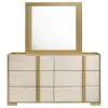 Coaster Fine Furniture 215653M Hyland - 6-Drawer Dresser With Mirror - Natural