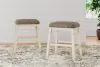 Ashley Furniture D647-024 Bolanburg - Upholstered Stool (Set of 2) - Beige