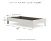 Ashley Furniture EB1864-111 Socalle - Twin Platform Bed - Light Natural
