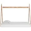 Ashley Furniture EB1221-121 Ashley Furniture EB1221-121 Piperton - Twin Tent Complete Bed in Box - Brown / White