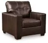 Ashley Furniture 21706/20/14 Santorine - 2 Pc. - Chair, Ottoman - Dark Brown