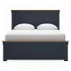 Ashley Furniture B414B10 Landocken - Queen Panel Bed - Brown / Blue