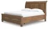 Ashley Furniture PCB779B9 Feddinger - California King Storage Sleigh Bed - Medium Brown