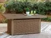 Ashley Furniture PCP790-773 Laguna Heights - Rectangular Fire Pit Table - Beige