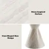 ACME DN07075 Ogin - Round Dining Table - Marble Print & Natural
