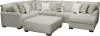 Jackson Furniture Industries 447828-1605/38 Middleton Modular Sectional - Cocktail Ottoman - Cement