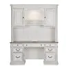 Liberty Furniture 244-HOJ-CDS Magnolia Manor - 5 Piece Home Office Set (Complete Desk) - Antique White